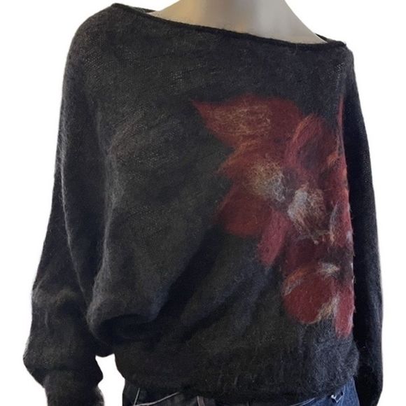 Anthropologie Troubadour Floral Mohair Sweater - Picture 1 of 6